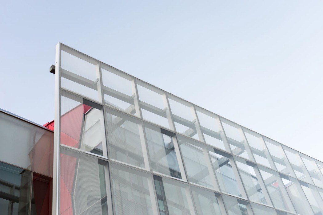 Light filled glass and steel structure